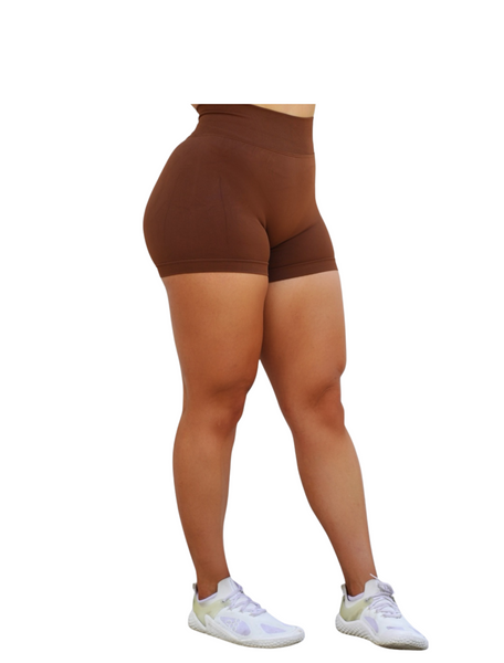 V-BACK SHORTS - COCOA