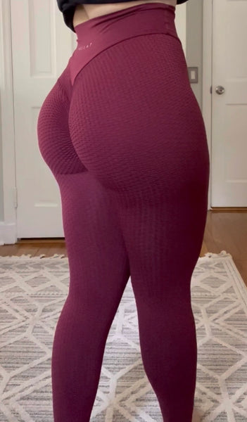 OASIS- BURGUNDY LEGGINGS