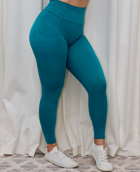 MAJESTIC- TEAL LEGGINGS