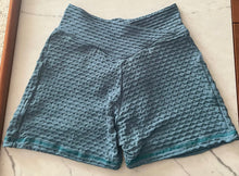 Load image into Gallery viewer, SCRUNCH BUTT SHORTS- TEAL BLUE