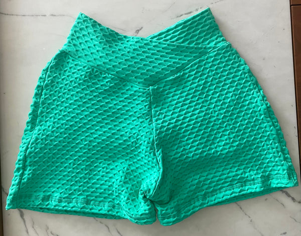 SCRUNCH BUTT SHORTS- NEON GREEN