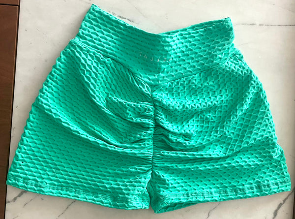 SCRUNCH BUTT SHORTS- NEON GREEN