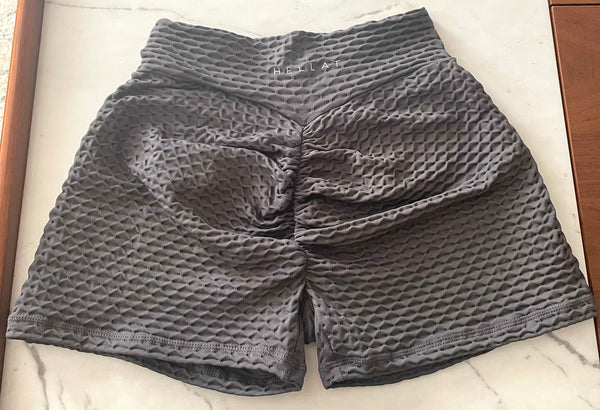 SCRUNCH BUTT SHORTS- DARK GREY